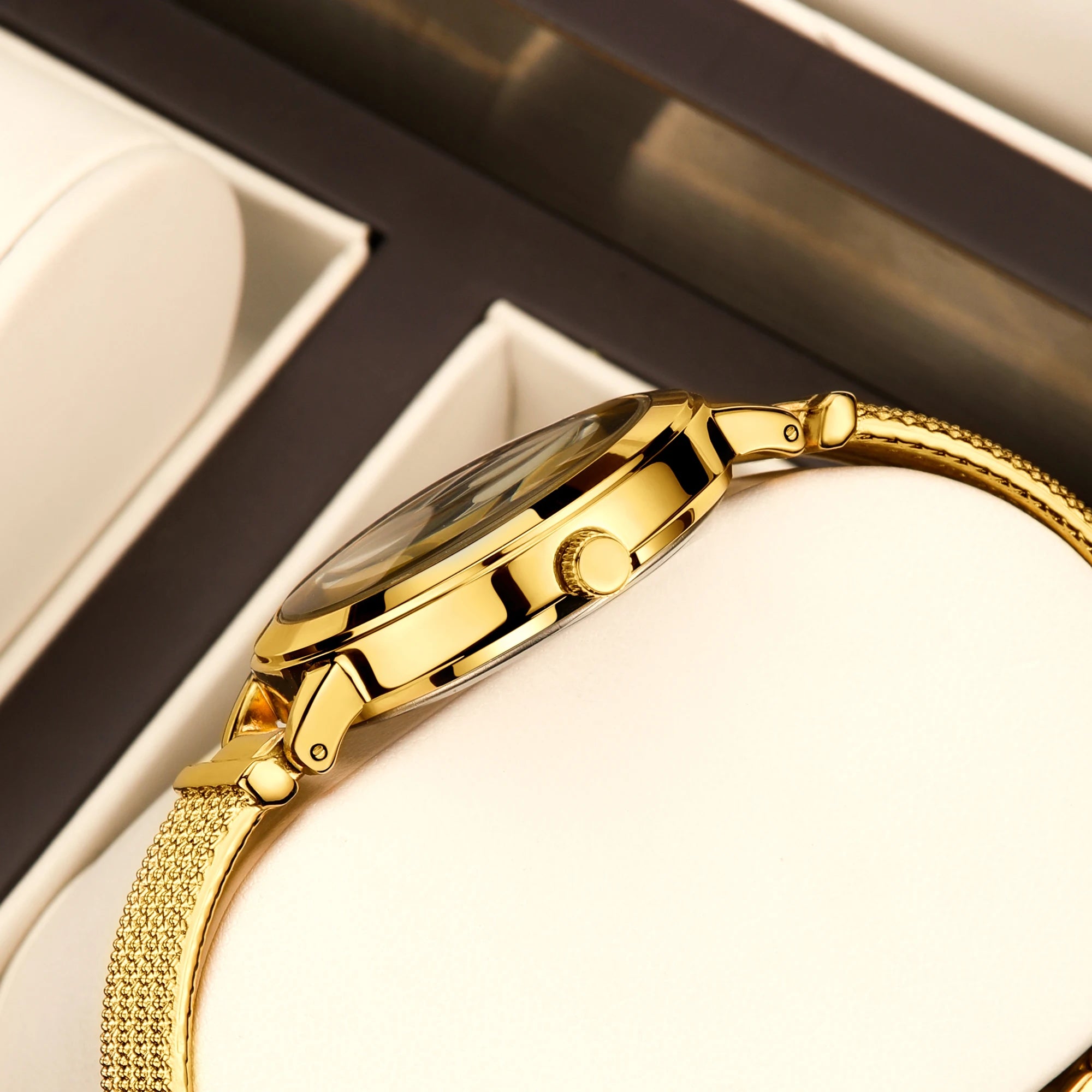 Golden Crystal Watch