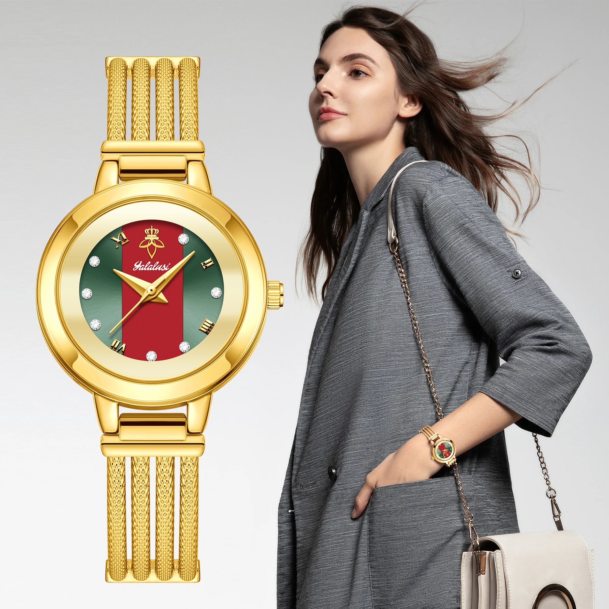 Golden Crystal Watch